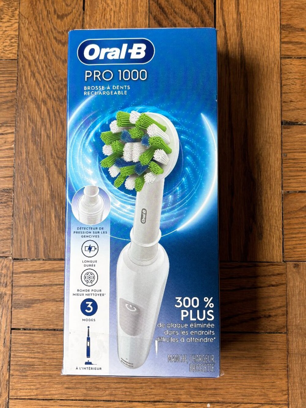 Oral-B Pro 1000 Electric Power Rechargeable Battery Toothbrush - White